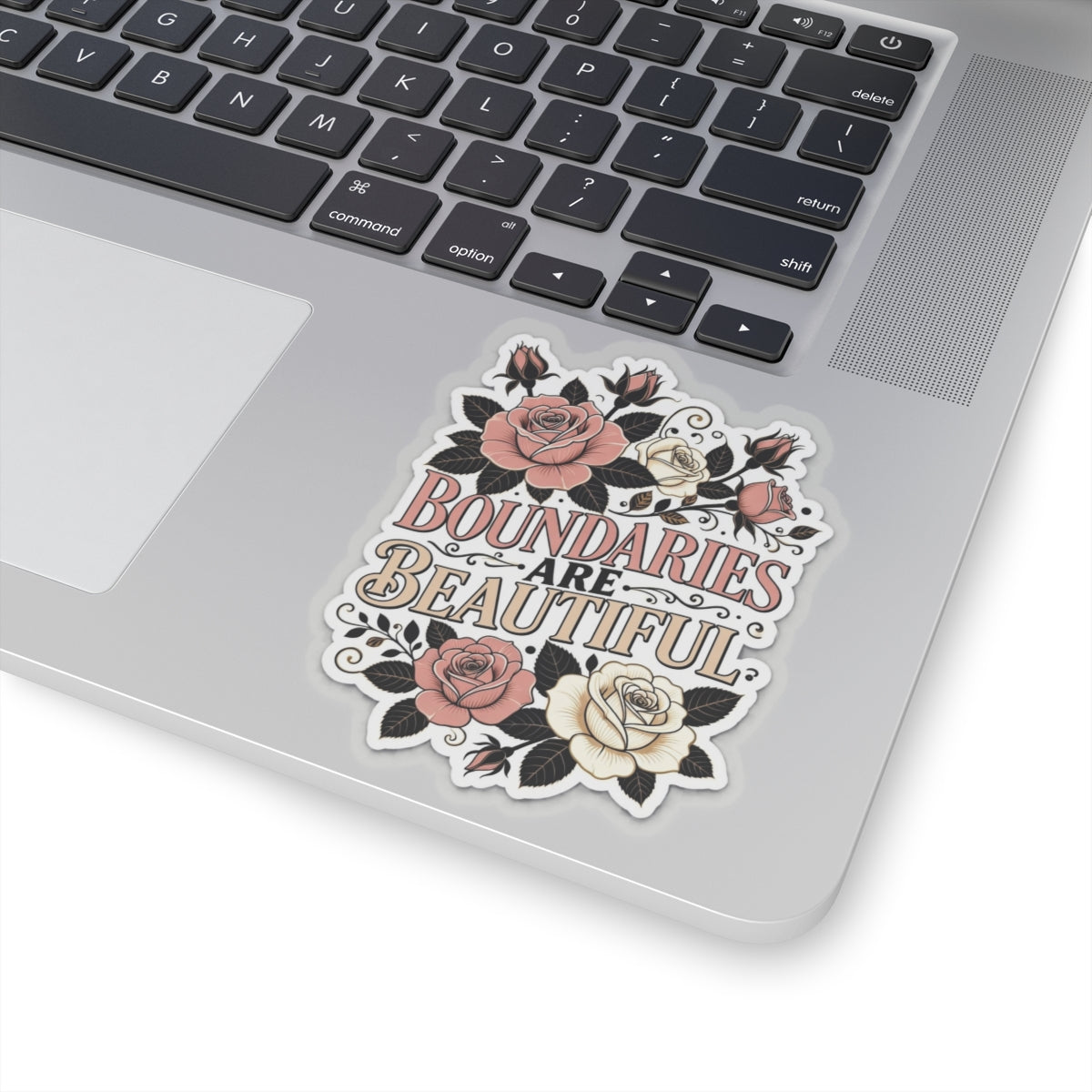 Boundary Sticker — "Boundaries Are Beautiful" Kiss-Cut Sticker