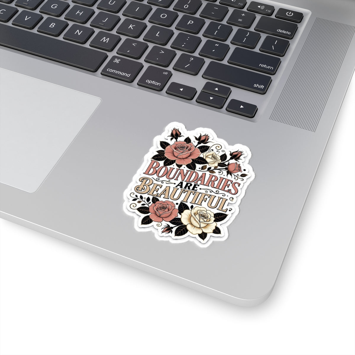 Boundary Sticker — "Boundaries Are Beautiful" Kiss-Cut Sticker