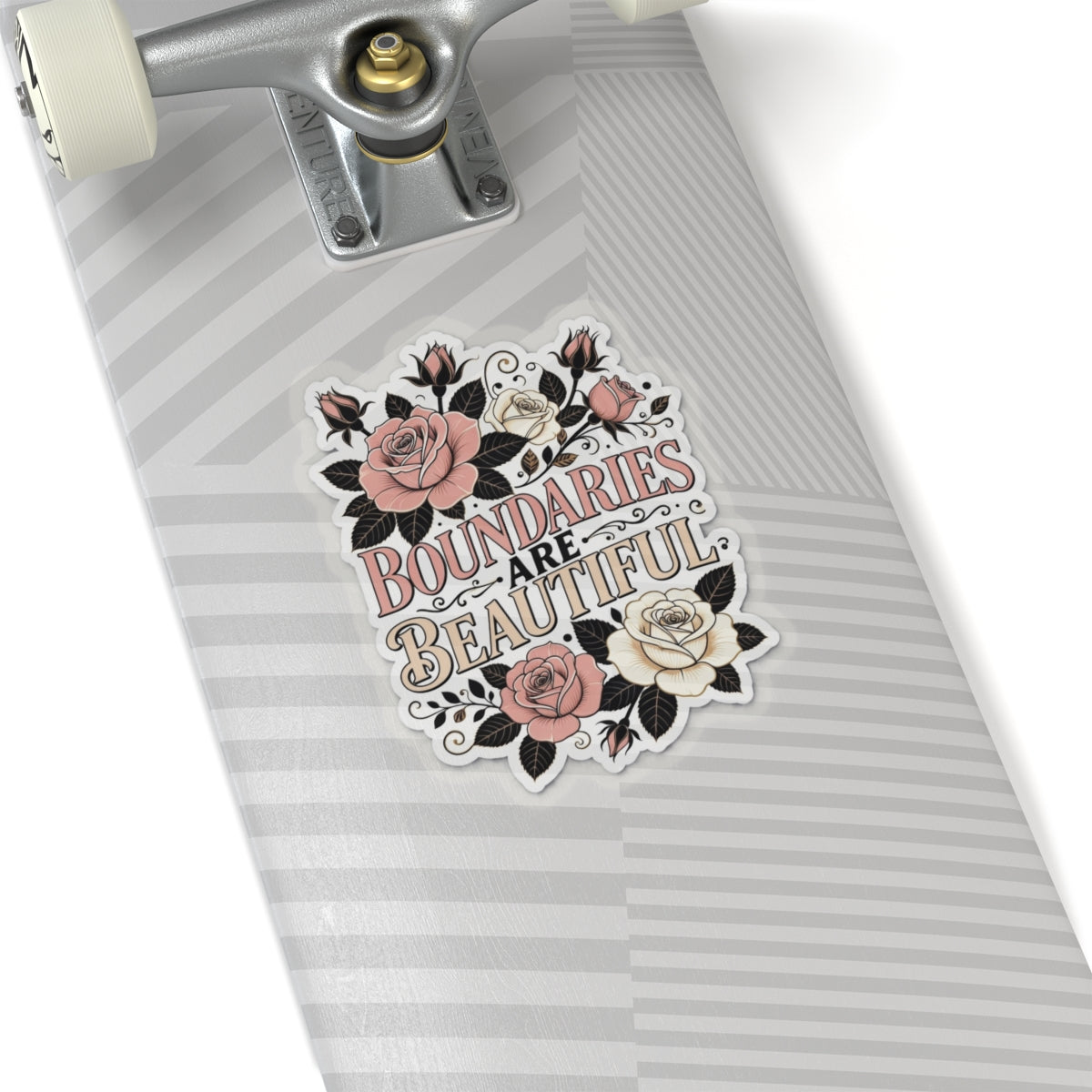 Boundary Sticker — "Boundaries Are Beautiful" Kiss-Cut Sticker